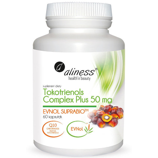 Aliness, Tokotrienols Complex Plus 50 mg EVNol Suprabio™, kapsułki, 60 szt.