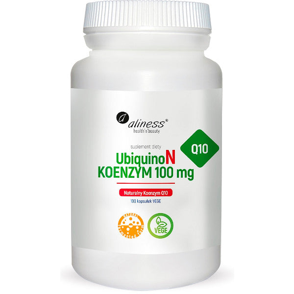 Aliness, UbiquinoN KOENZYM Q10 100 mg, kapsułki vege, 100 szt.