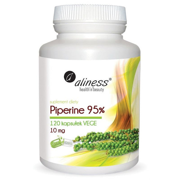 Aliness, Piperine (Piperyna) 95% 10 mg, kapsułki vege, 120 szt.