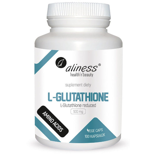 Aliness, L-Glutathione reduced 500 mg, kapsułki vege, 100 szt.