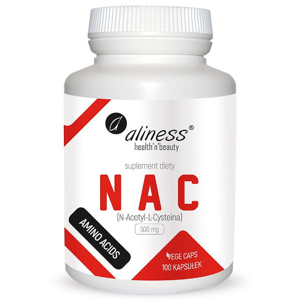 Aliness, NAC N-Acetyl-L-Cysteine 500 mg, kapsułki vege, 100 szt.