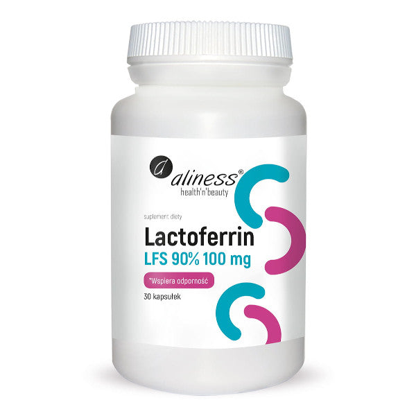 Aliness, Lactoferrin LFS 90% 100 mg, kapsułki, 30 szt.
