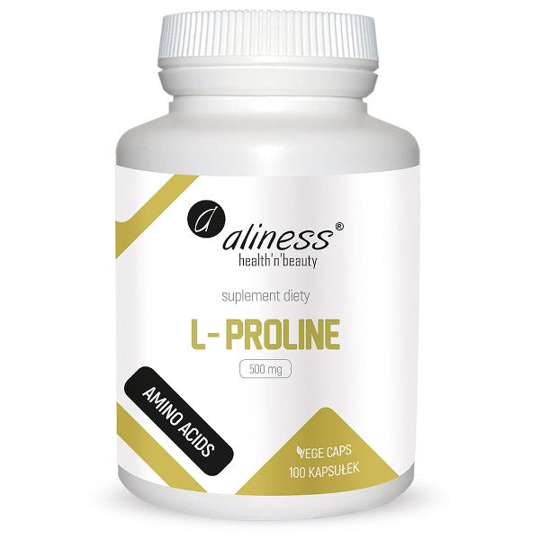 Aliness, L-Proline 500 mg, kapsułki vege, 100 szt.