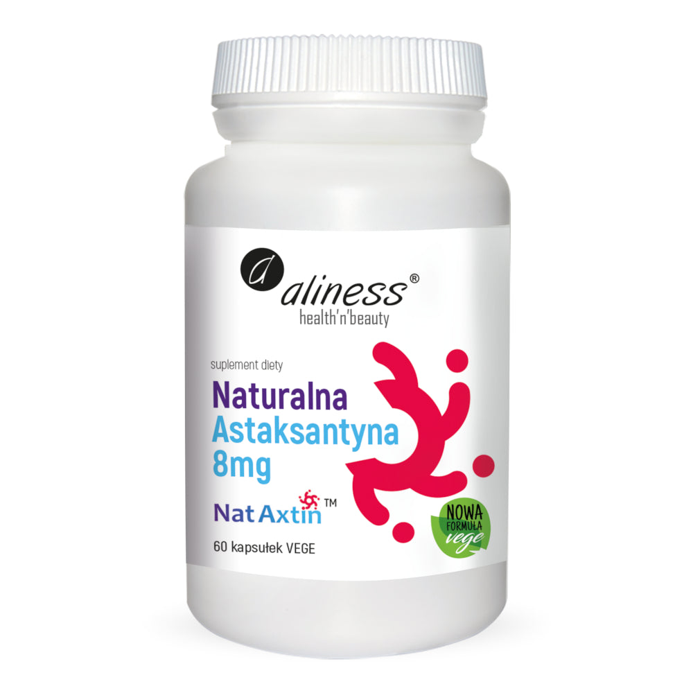 Naturalna Astaksantyna Nat Axtin 8 mg, kapsułki vege, 60 szt.