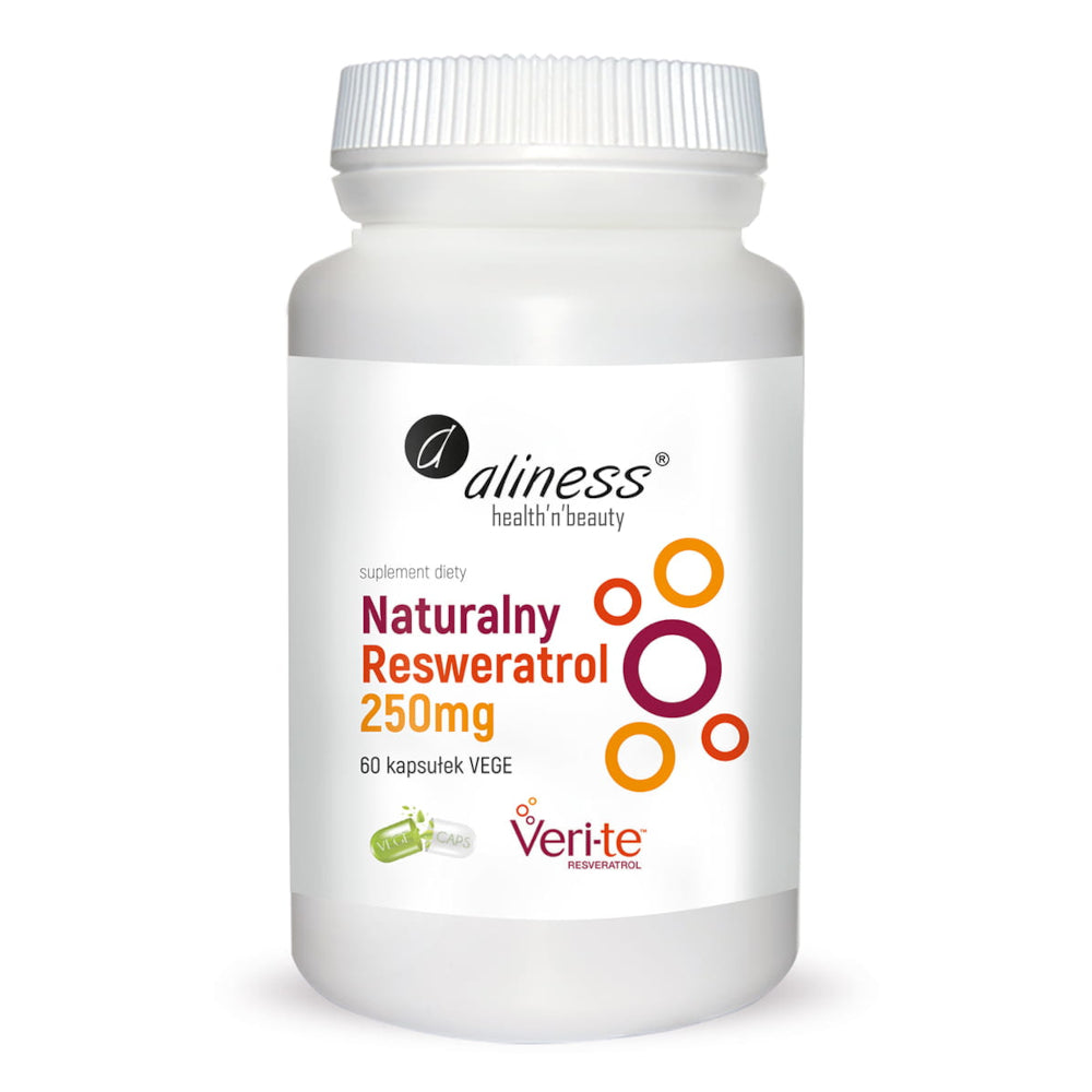 Naturalny Resweratrol Veri-Te 250 mg, kapsułki vege, 60 szt.