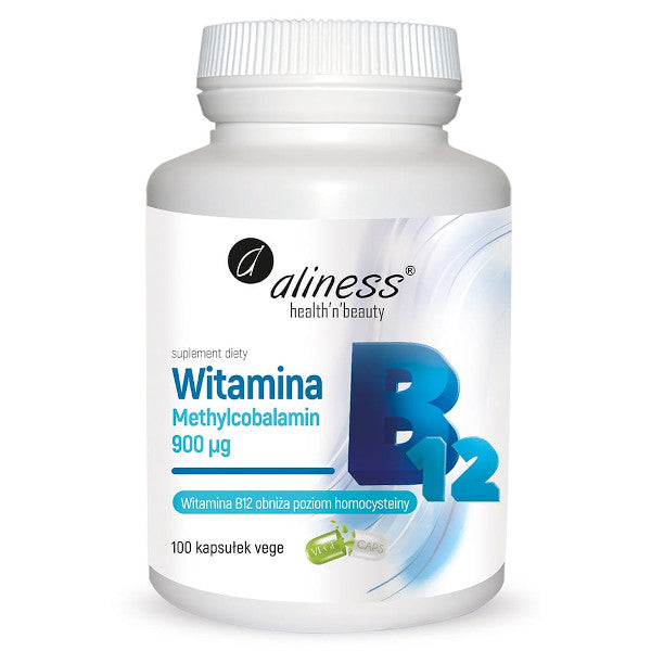 Aliness, Witamina B12 Methylcobalamin 900 µg, kapsułki vege, 100 szt.