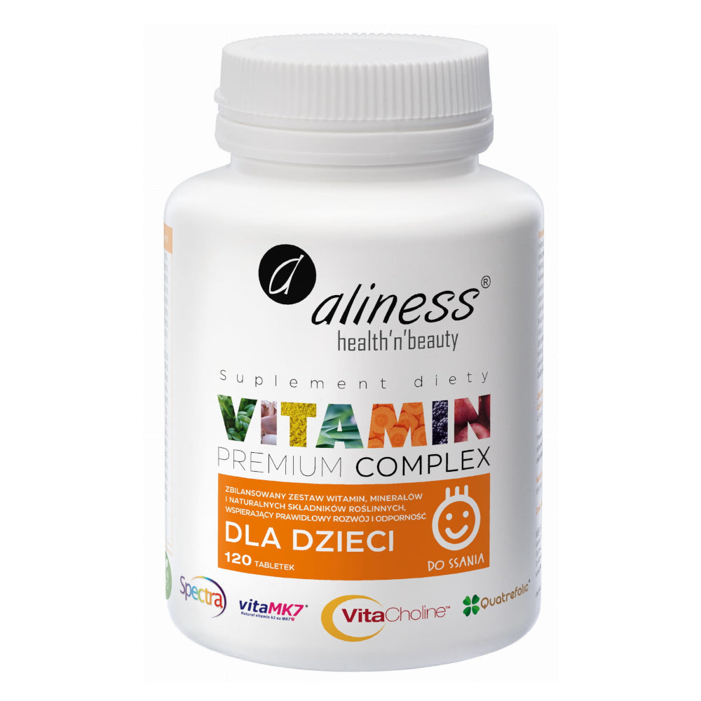 Premium Vitamin Complex dla dzieci, tabletki do ssania, 120 szt.