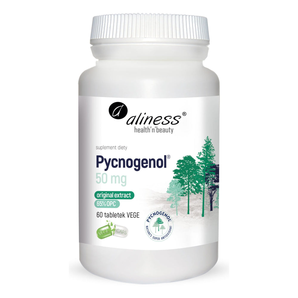 Pycnogenol® extract 65% 50 mg, tabletki wege, 100 szt.