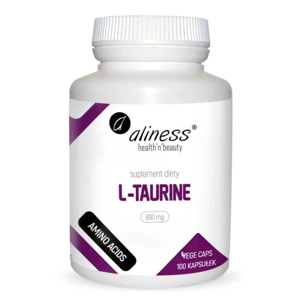 L-Taurine 800 mg, kapsułki vege, 100 szt.