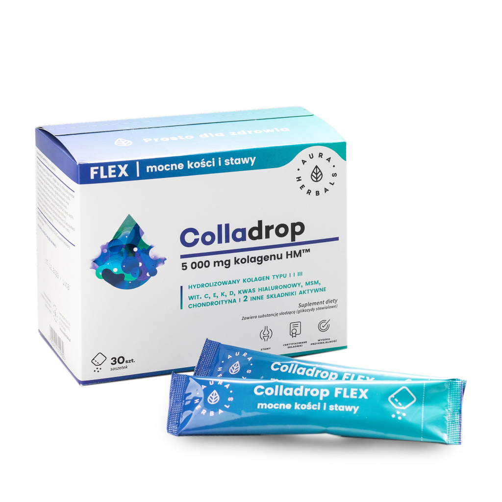 Colladrop Flex, kolagen morski 5000 mg, saszetki, 30 szt.