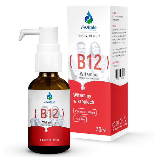 Avitale, Witamina B12 (Metylokobalamina) 200µg, krople, 30 ml