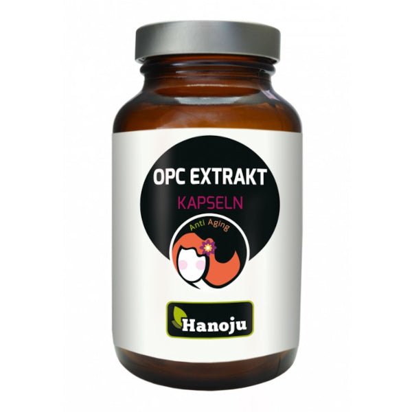 Hanoju, OPC ekstrakt z pestek winogron 400 mg, kapsułki vege, 300 szt.
