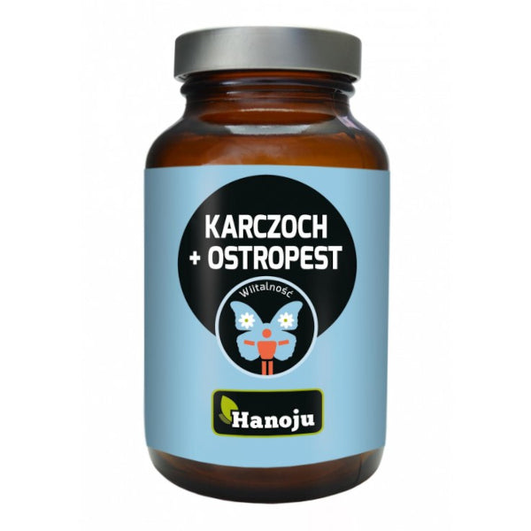 Hanoju, Karczoch + Ostropest, kapsułki vege, 90 szt.