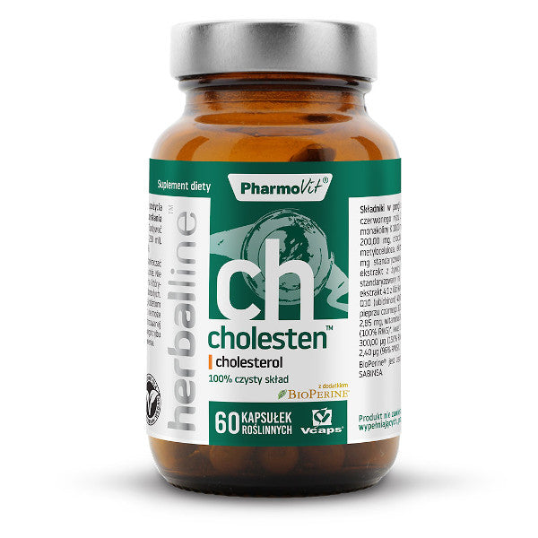 Herballine, Cholesten™ cholesterol, kapsułki vege, 60 szt.