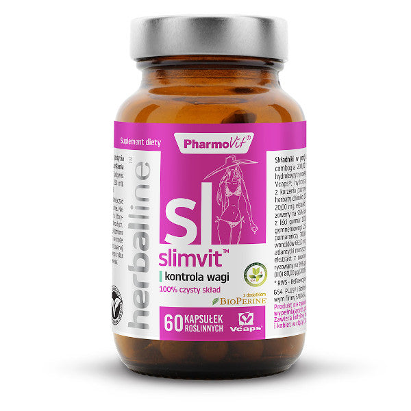 PharmoVit, Herballine Slimvit™ kontrola wagi, kapsułki vege, 60 szt.