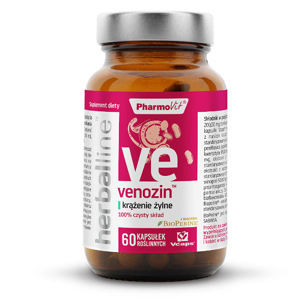 PharmoVit, Herballine Venozin™ krążenie żylne, kapsułki vege, 60 szt.