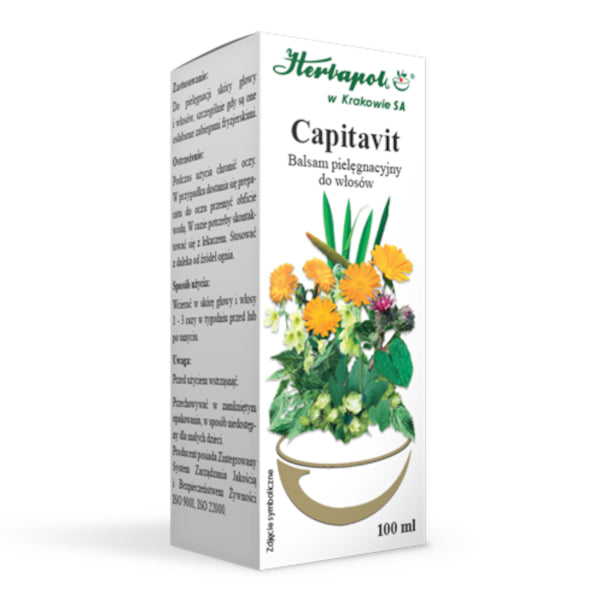 Herbapol Kraków, Capitavit - Balsam pielęgnacyjny do włosów, balsam, 100 ml
