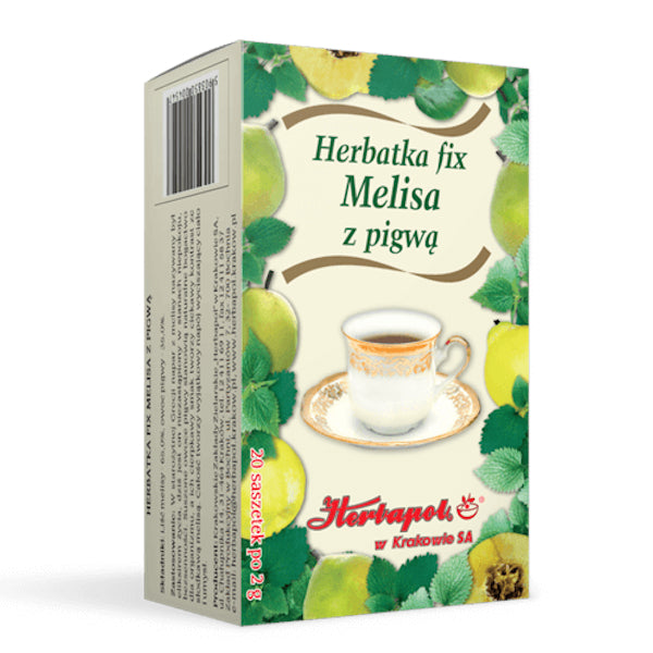 Herbapol Kraków, Herbatka fix Melisa z pigwą, saszetki, 20 szt.