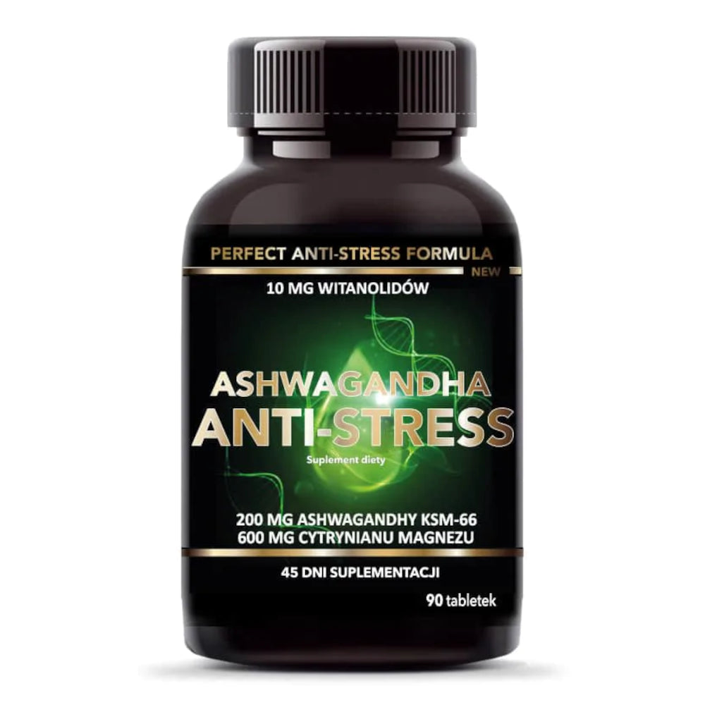 Ashwagandha Anti-stress KSM-66, tabletki, 90 szt.