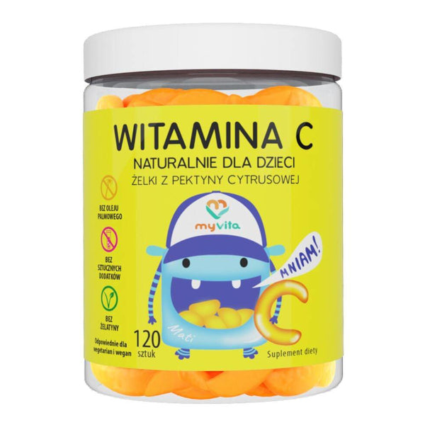 MyVita, Witamina C - naturalnie dla dzieci, żelki, 120 szt.