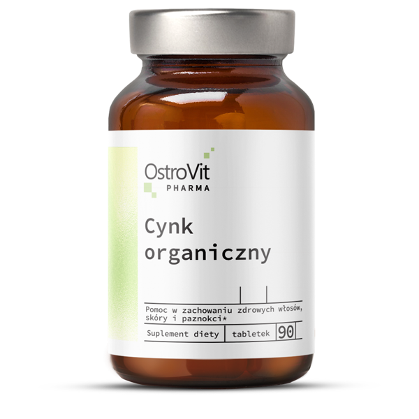 OstroVit Pharma, Cynk organiczny, tabletki, 90 szt.