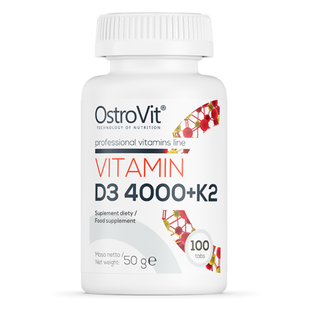 OstroVit, Vitamin D3 4000 + K2, tabletki, 100 szt.