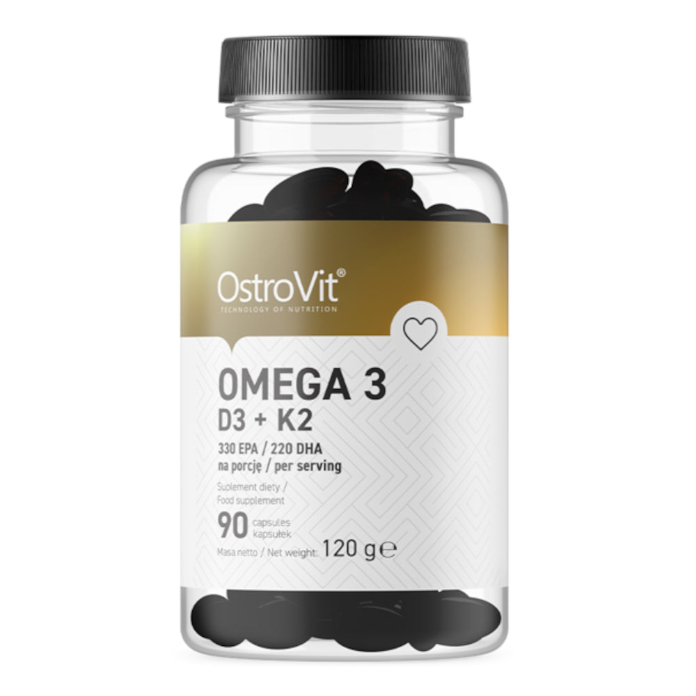 Omega 3 D3+K2, softgels, 90 szt.