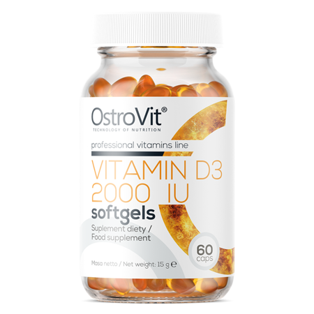 OstroVit, Vitamin D3 2000 IU, softgels, 60 szt.