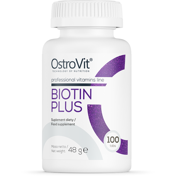 OstroVit, Biotin PLUS, tabletki, 100 szt.