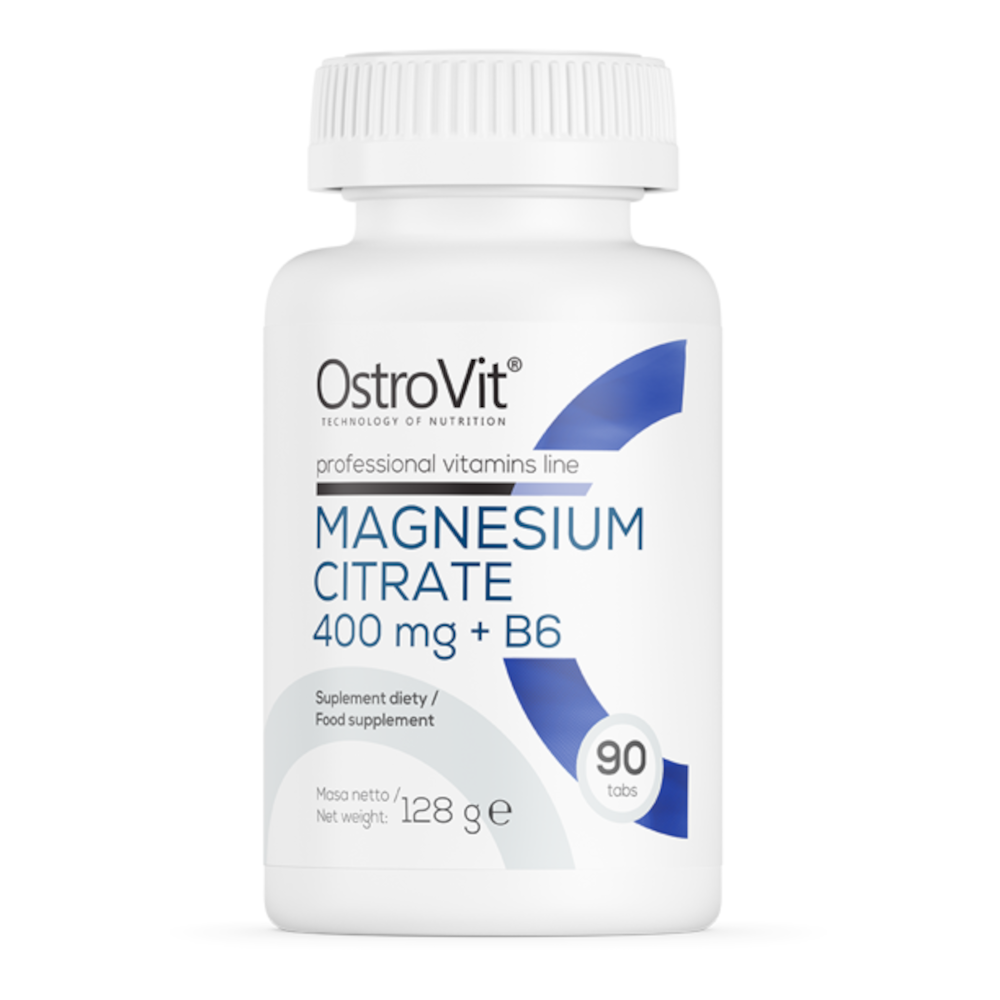 Magnesium Citrate 400 mg + B6, tabletki, 90 szt.