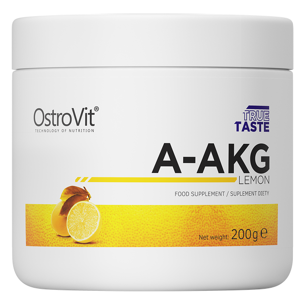 ﻿OstroVit, True Taste, A-AKG Lemon, proszek, 200 g