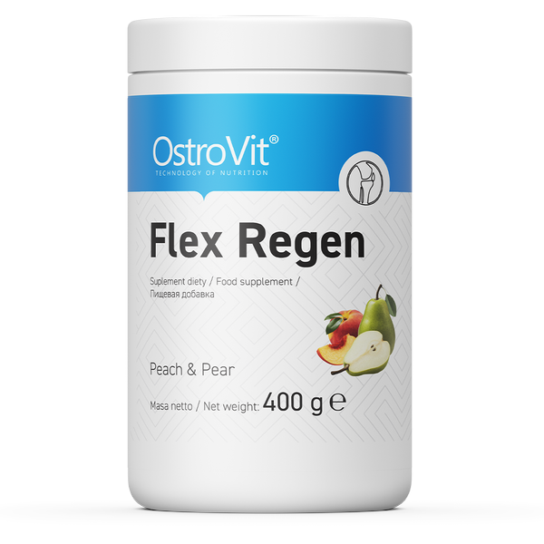 OstroVit, FLEX REGEN, Peach&Pear, proszek, 400 g