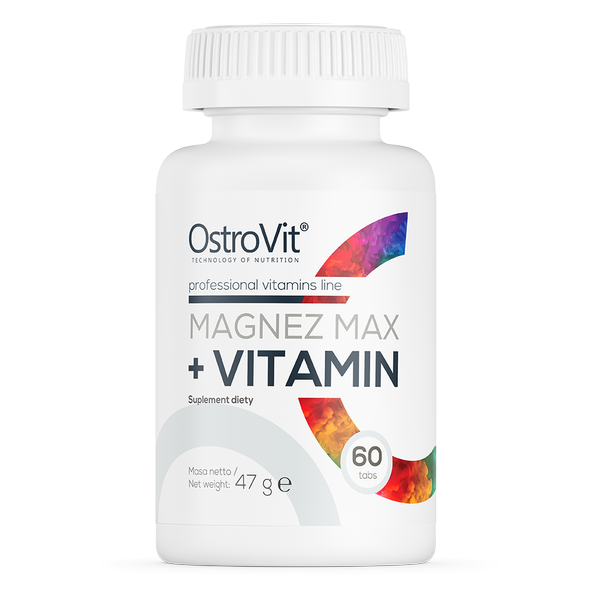 OstroVit, Magnez MAX + Vitamin, tabletki, 60 szt.