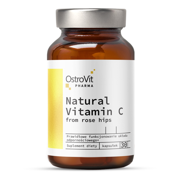 OstroVit, Pharma, Natural Vitamin C from Rose Hips, kapsułki, 30 szt.