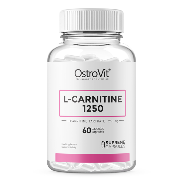 OstroVit, Supreme Capsules, L-Carnitine 1250, kapsułki, 60 szt.