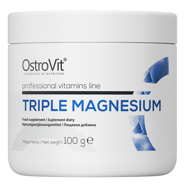 OstroVit, Triple Magnesium, proszek, 100 g