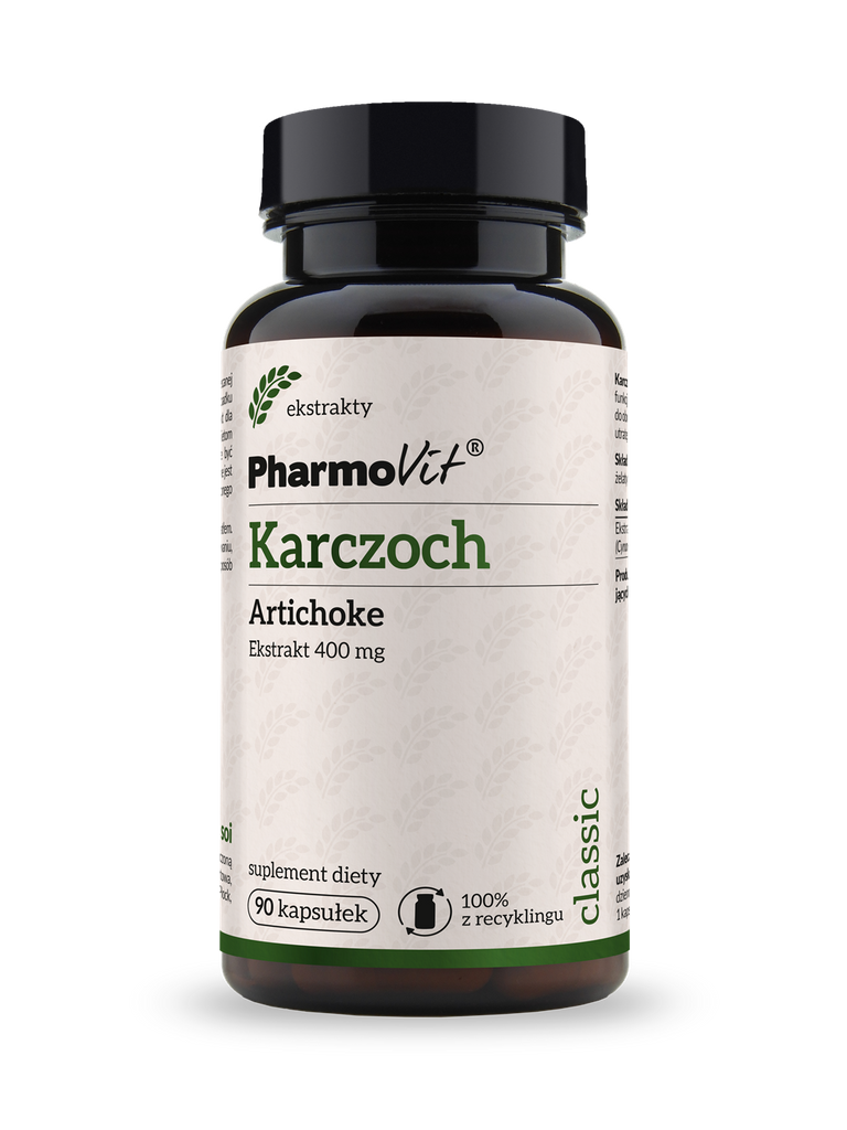 PharmoVit, Karczoch (Artichoke) 400 mg, kapsułki, 90 szt. ekstrakt 4:1