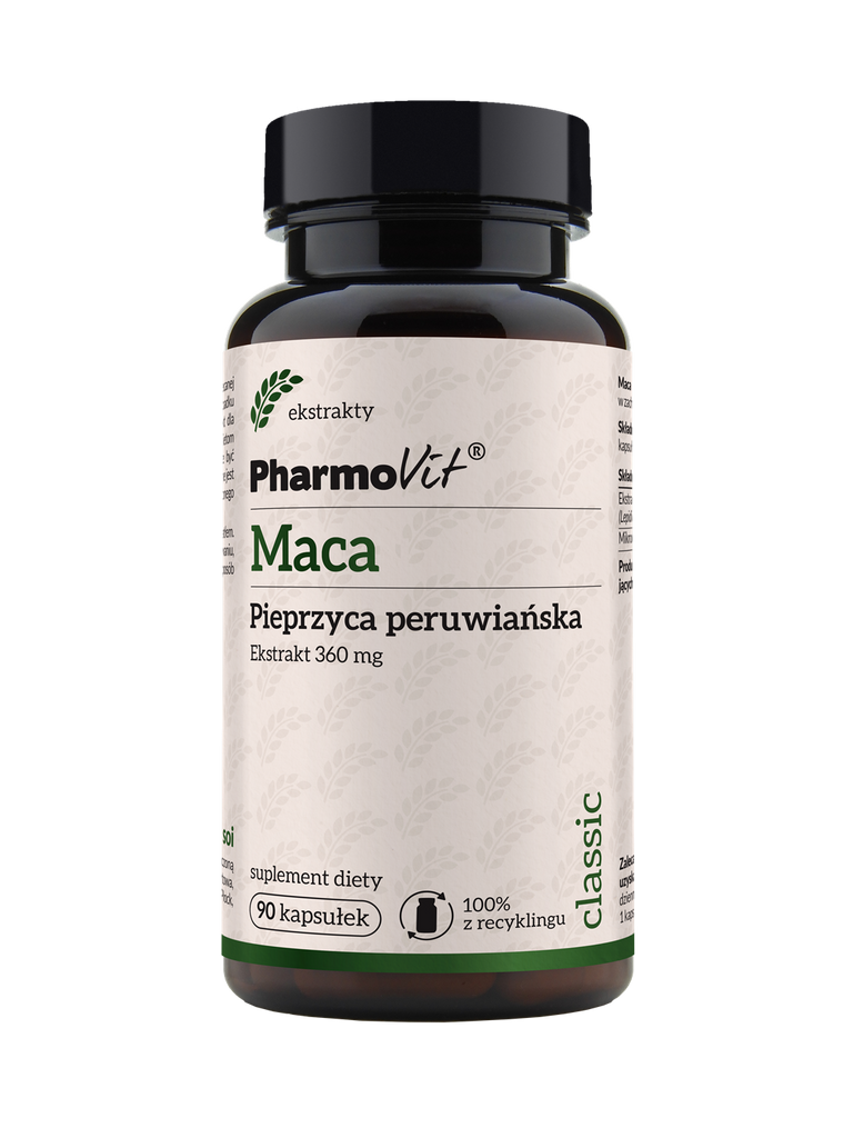PharmoVit, Maca (Pieprzyca peruwiańska) 360 mg, kapsułki, 90 szt.