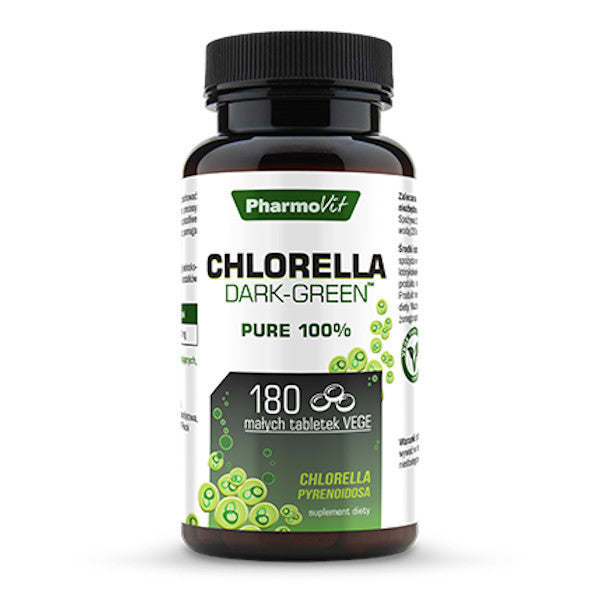 PharmoVit, Chlorella Dark-Green™, tabletki vege, 180 szt.