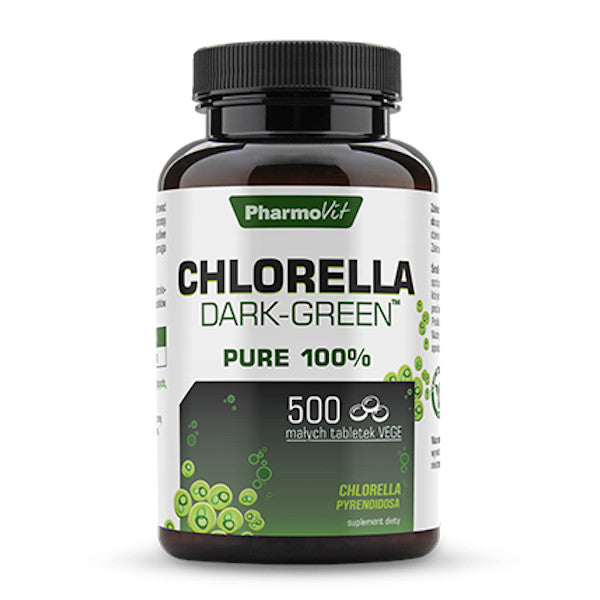 PharmoVit, Chlorella Dark-Green™, tabletki vege, 500 szt.
