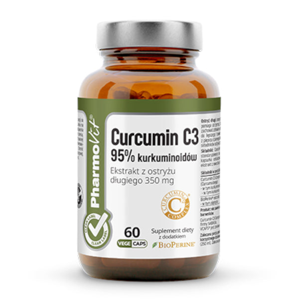 PharmoVit, Clean Label, Curcumin C3 95% kurkuminoidów, kapsułki vege, 60 szt.