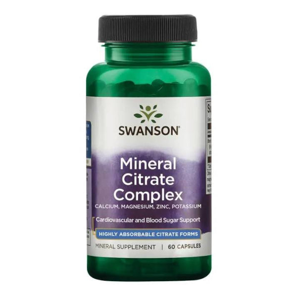 Swanson, Mineral Citrate Complex, kapsułki, 60 szt.