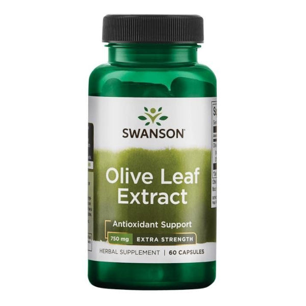 Swanson, Olive Leaf Extract 750 mg, kapsułki, 60 szt.