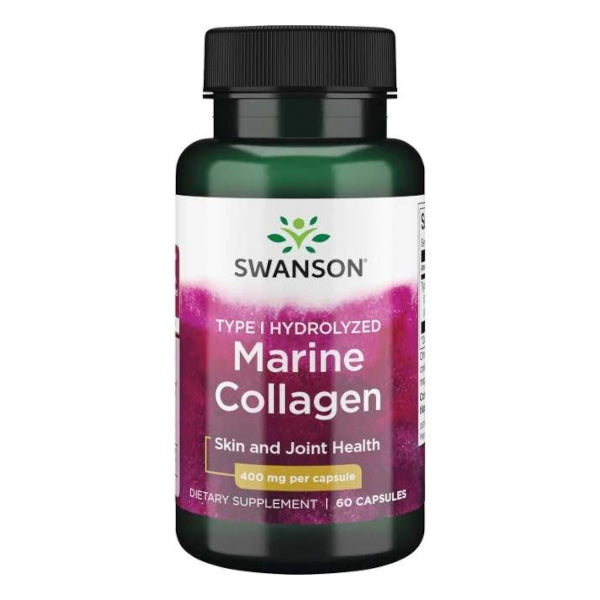 Swanson, Type I Hydrolyzed Marine Collagen, kapsułki, 60 szt.