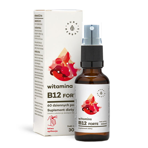 Aura Herbals, Witamina B12 FORTE, aerozol, 30 ml