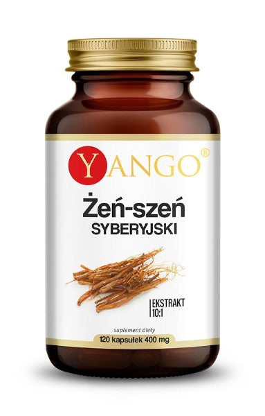 YANGO, Żeń-szeń syberyjski - ekstrakt 10:1, kapsułki vege, 120 szt.