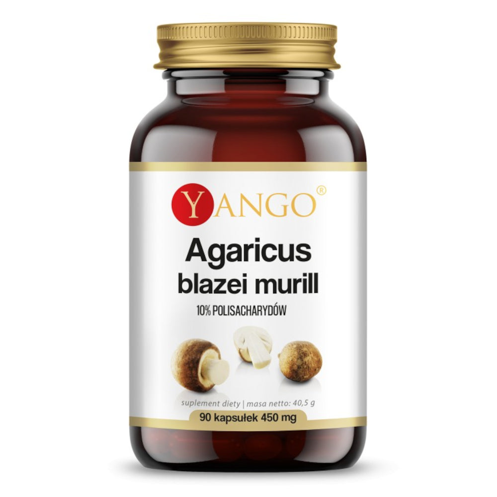 Agaricus - ekstrakt 10% polisacharydów, kapsułki wege, 90 szt.
