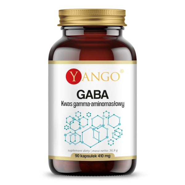 YANGO, GABA Kwas gamma-aminomasłowy, kapsułki vege, 90 szt.