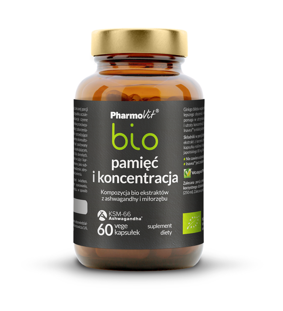 Pamięć i koncentracja, kapsułki vege, 60 szt.