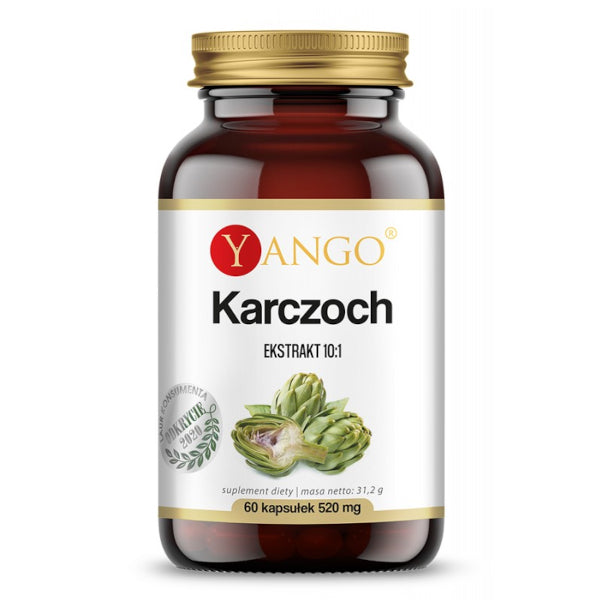 YANGO, Karczoch - ekstrakt 10:1, kapsułki vege, 60 szt.